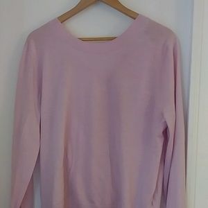 J Crew cotton sweater with open back